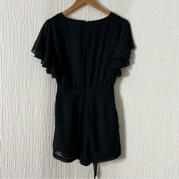 BB Dakota Lolita Swiss Dot Romper in black size 4 - Picture 3 of 7